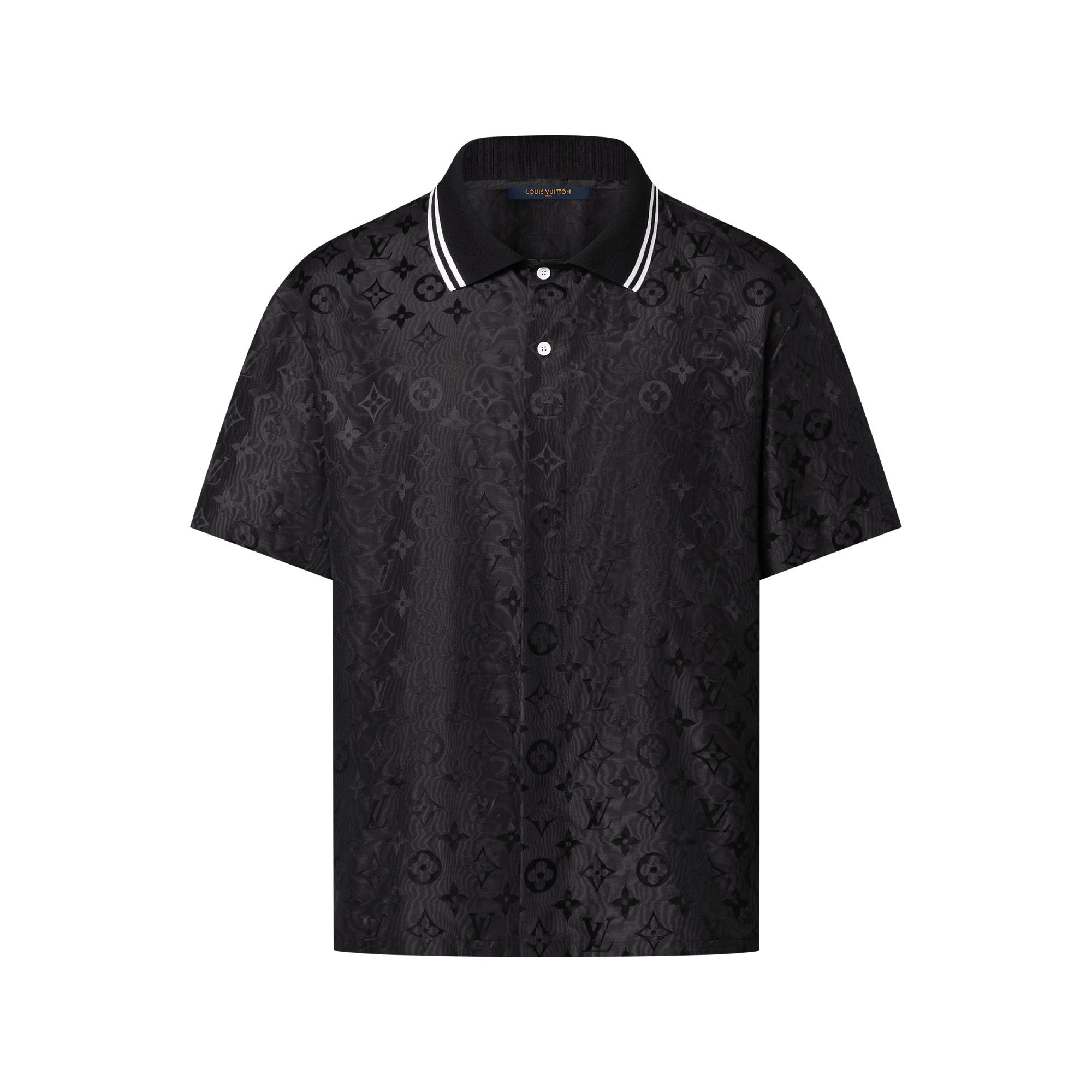 Shop LOUIS VUITTON Graphic Jacquard Short-Sleeved Shirt at Beverly